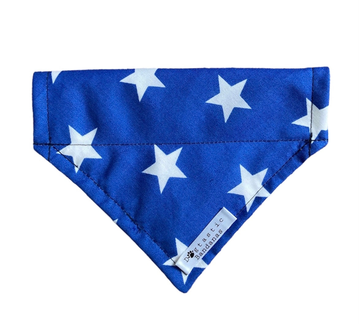 Blue star dog/pet bandana