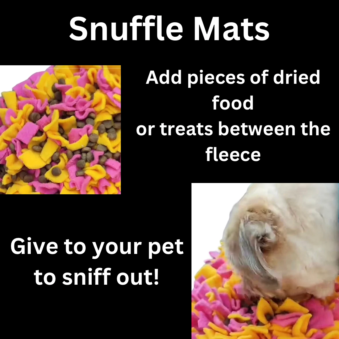 Snuffle mat tartan enrichment dog toy