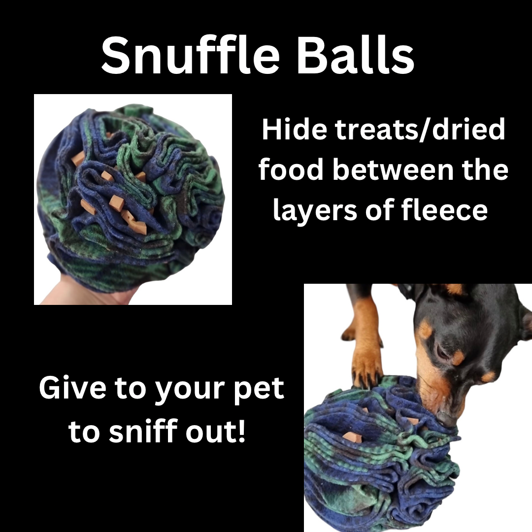 Snuffle ball 6 inch create your own enrichment dog toy
