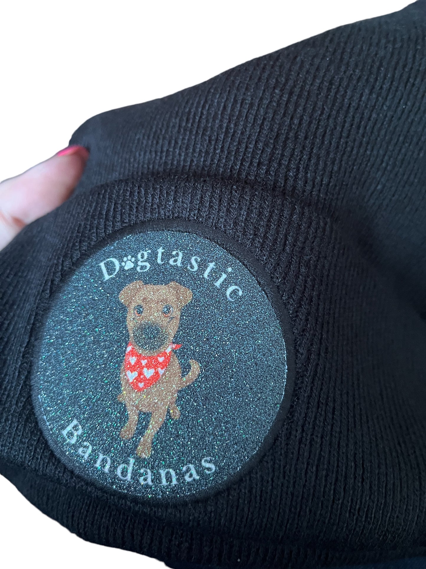 Dogtastic Beanie with glittery logo