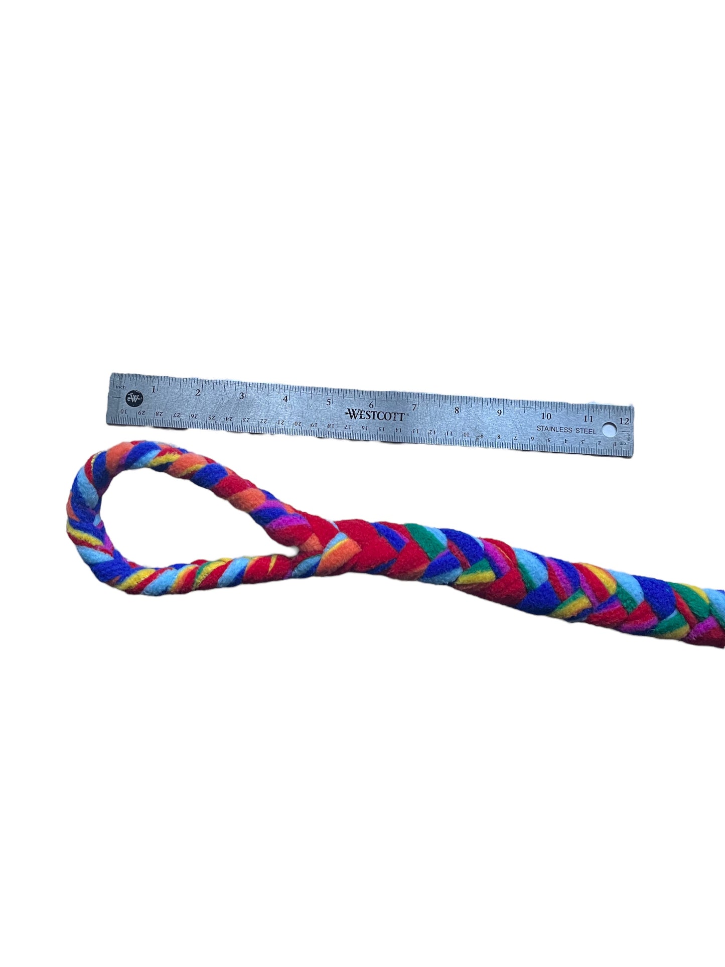 Rainbow Handled plated tug toy