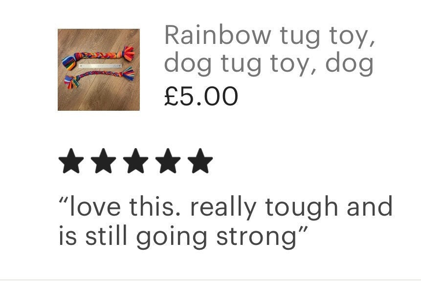 Rainbow tug toy plated dog toy