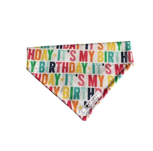 It’s my birthday dog/pet bandana