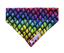 Load image into Gallery viewer, Dragon scales dog/pet bandana
