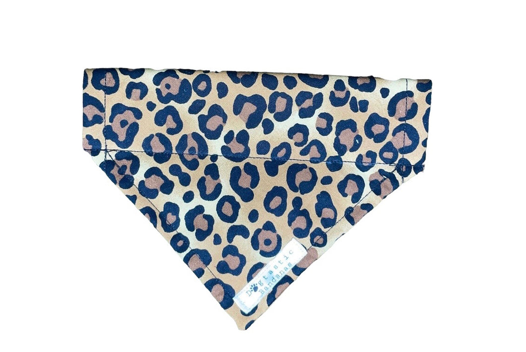 Leopard print dog/pet bandana