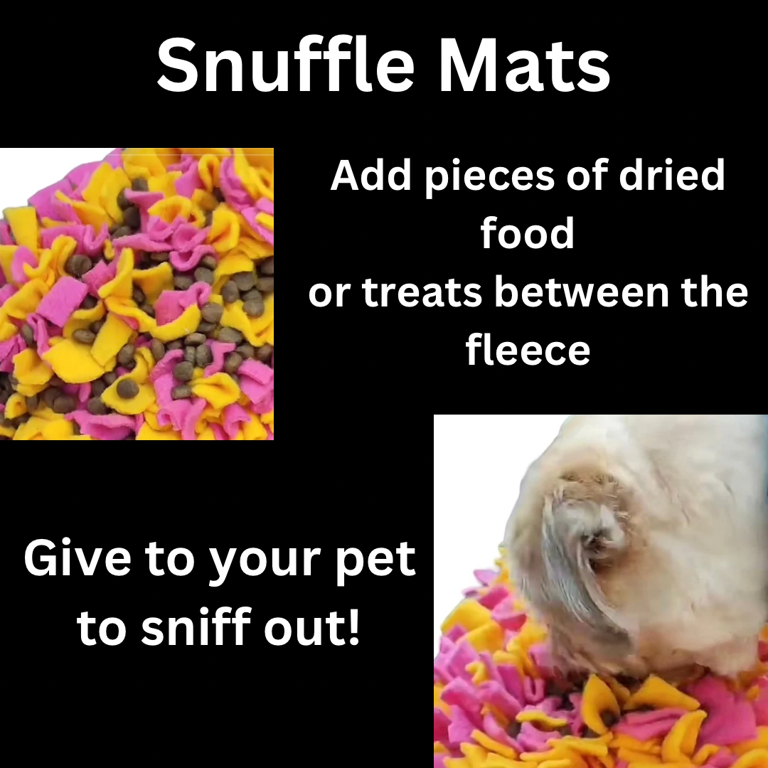 Snuffle mat rainbow shape enrichment dog toy