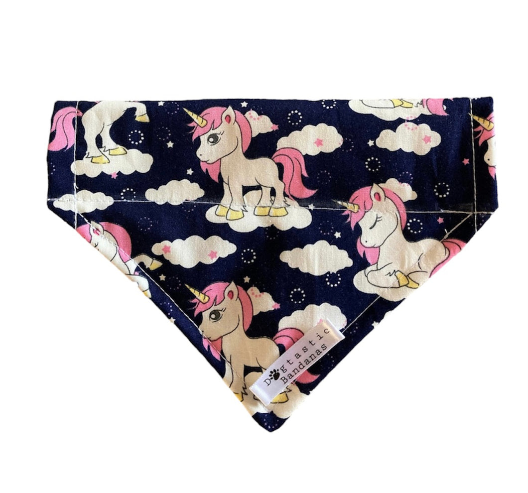 Midnight unicorn dog/pet bandana