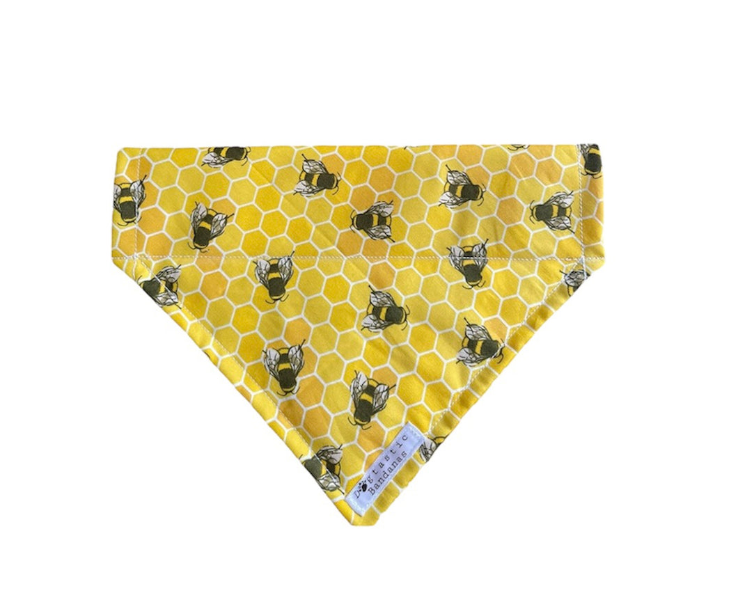 Bee honeycomb dog/pet bandana
