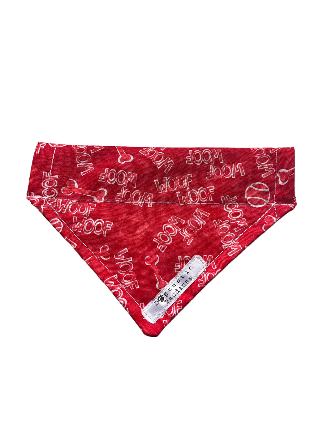 Red woof dog/pet bandana