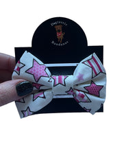 Load image into Gallery viewer, Pink star bows, dog bows
