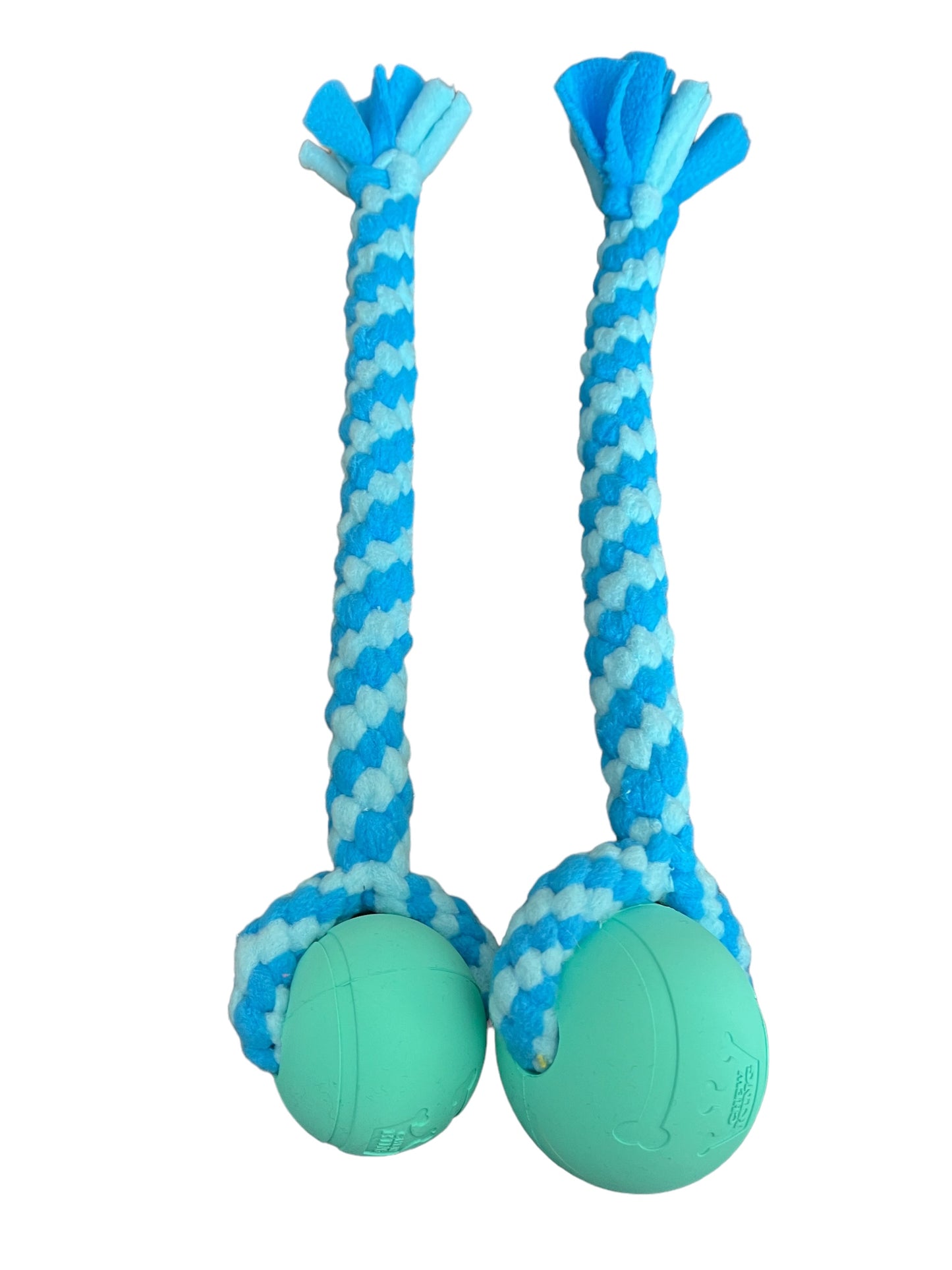 Ball tug toy, 3 colours and 2 sizes of balls