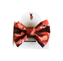 Load image into Gallery viewer, Coloured camo bows, dog bows
