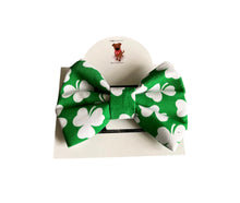 Load image into Gallery viewer, Shamrock bows, dog bows

