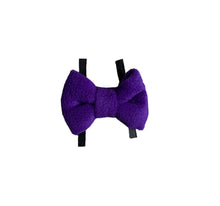 Load image into Gallery viewer, Purple mixed fleece bows, dog bows
