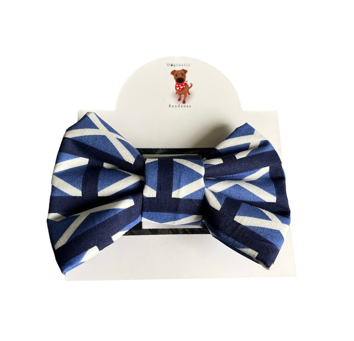 Scottish flag bows, dog bows