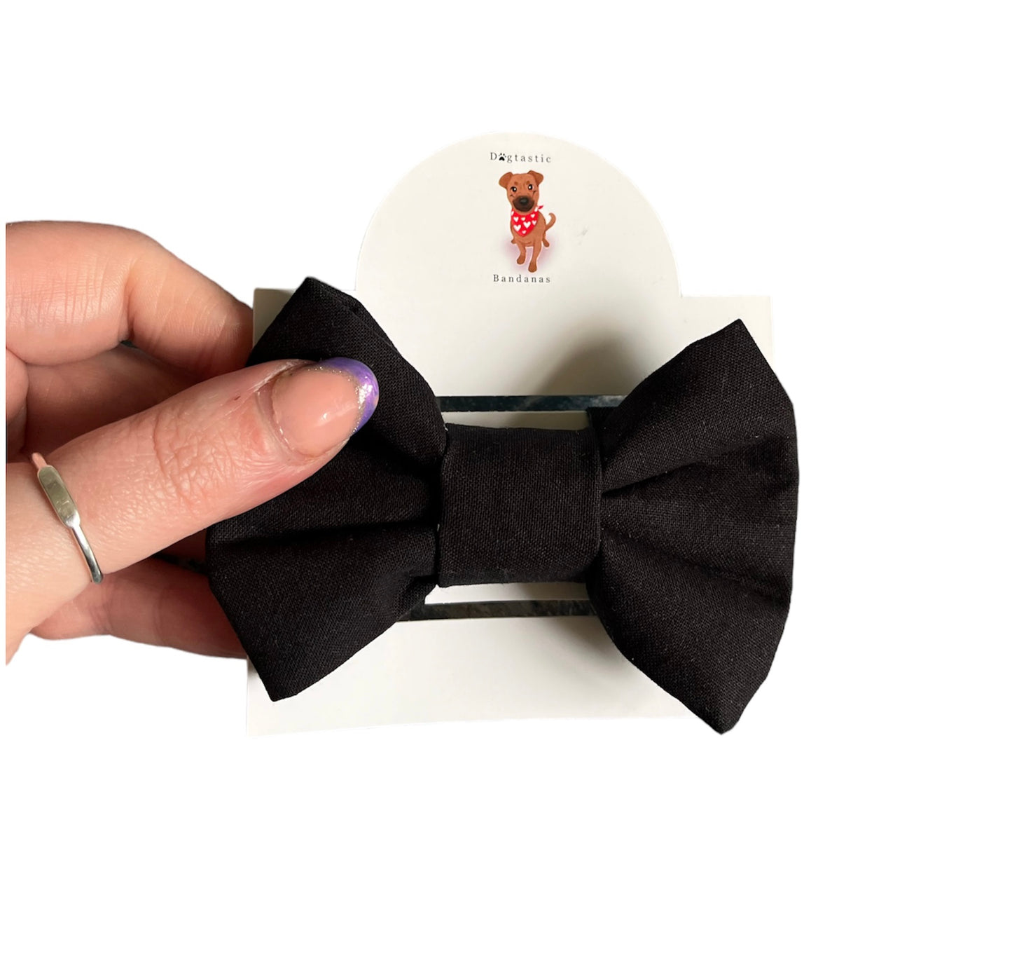 Black evening bows, dog bows