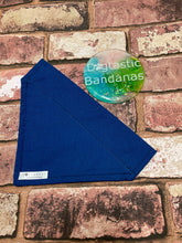 Load image into Gallery viewer, Solid Blue Collar Bandana - Dog &amp; Cat Friendly
