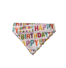 Load image into Gallery viewer, Happy birthday dog/pet bandana
