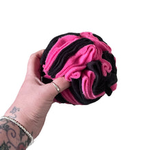 Load image into Gallery viewer, Snuffle ball pink and black, 6 inch size
