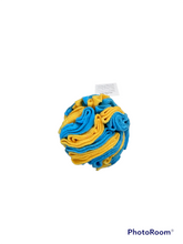 Load image into Gallery viewer, Snuffle ball blue and yellow, 6 inch size
