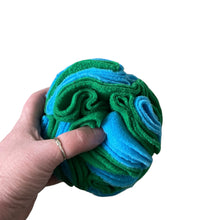 Load image into Gallery viewer, Snuffle ball blue and green, 6 inch size
