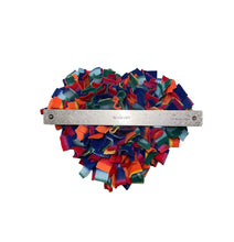 Load image into Gallery viewer, Small heart Rainbow snuffle mat
