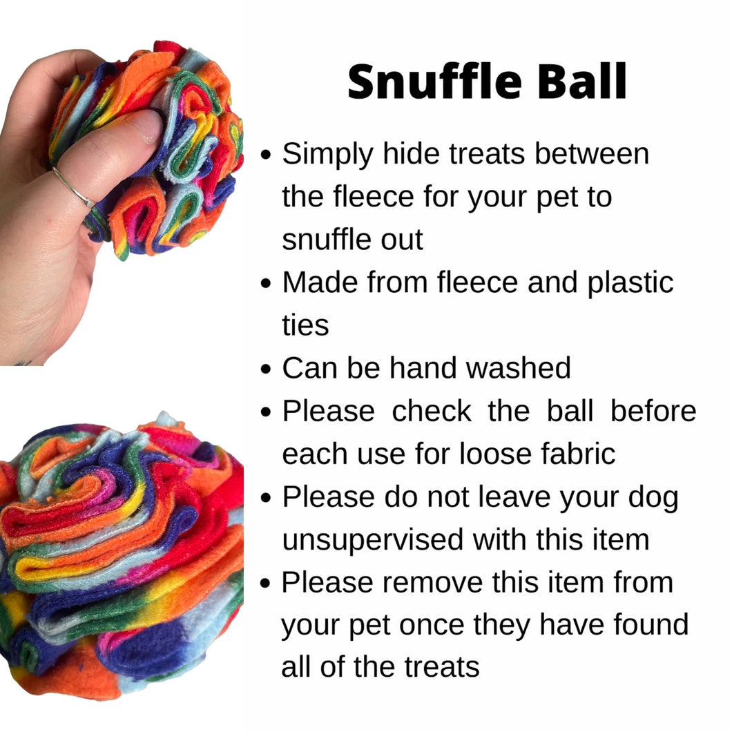 Mini Snuffle ball rainbow, 4 inch size