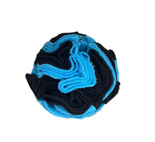 Load image into Gallery viewer, Snuffle ball blue and black, 6 inch size
