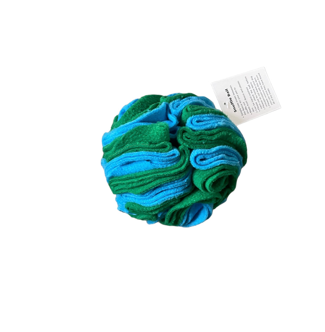 Snuffle ball blue and green, 6 inch size