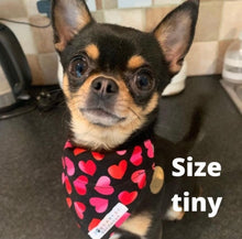 Load image into Gallery viewer, Pink pixel dog/pet bandana
